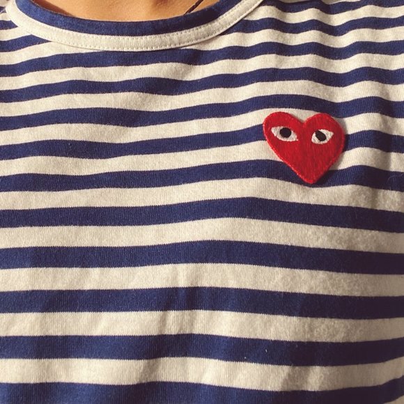 COMME DES GARCONS PLAY WOMEN'S LONG SLEEVE HEART - Picture 6 of 8